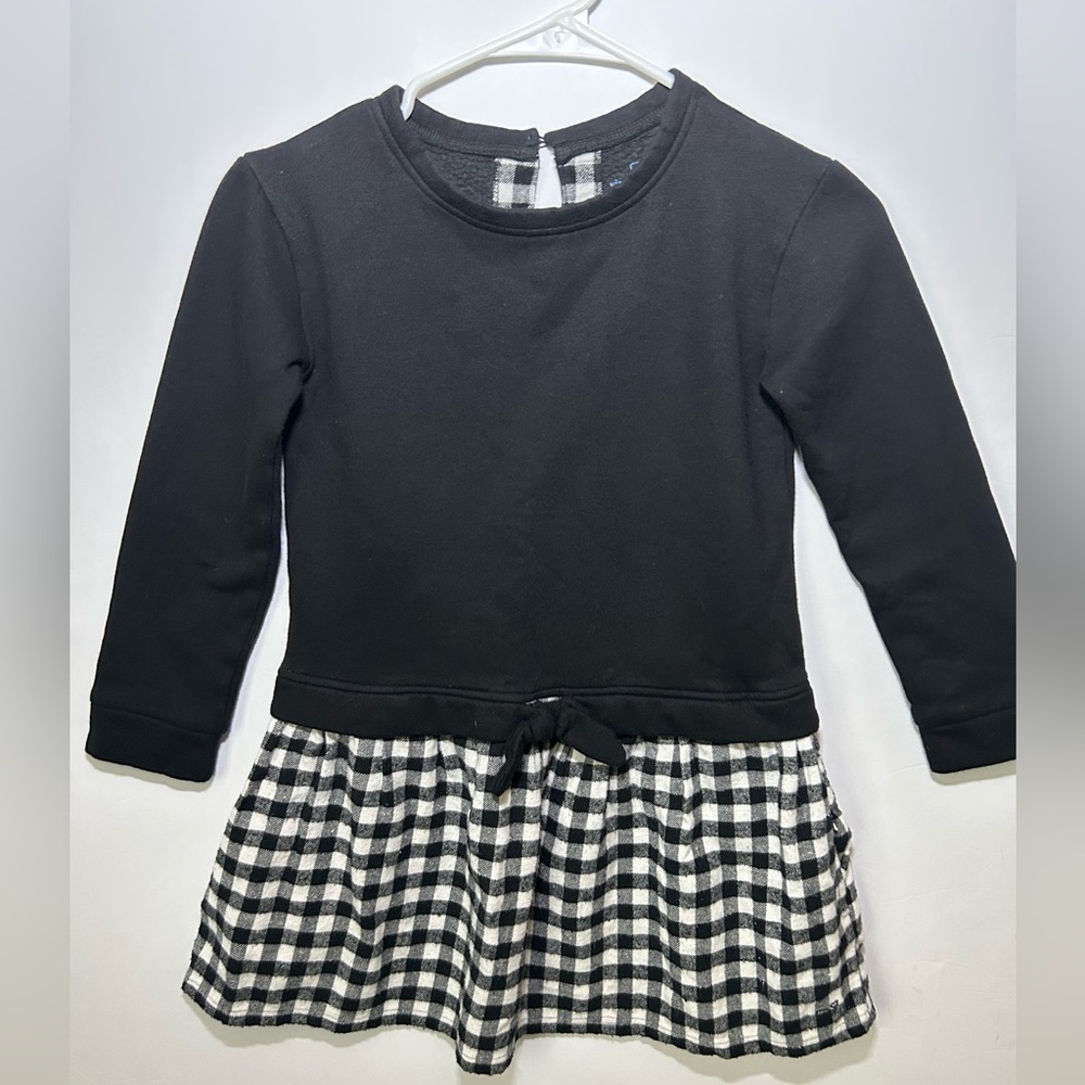 Vineyard Vines Black and White Checkered Dress Girls Small